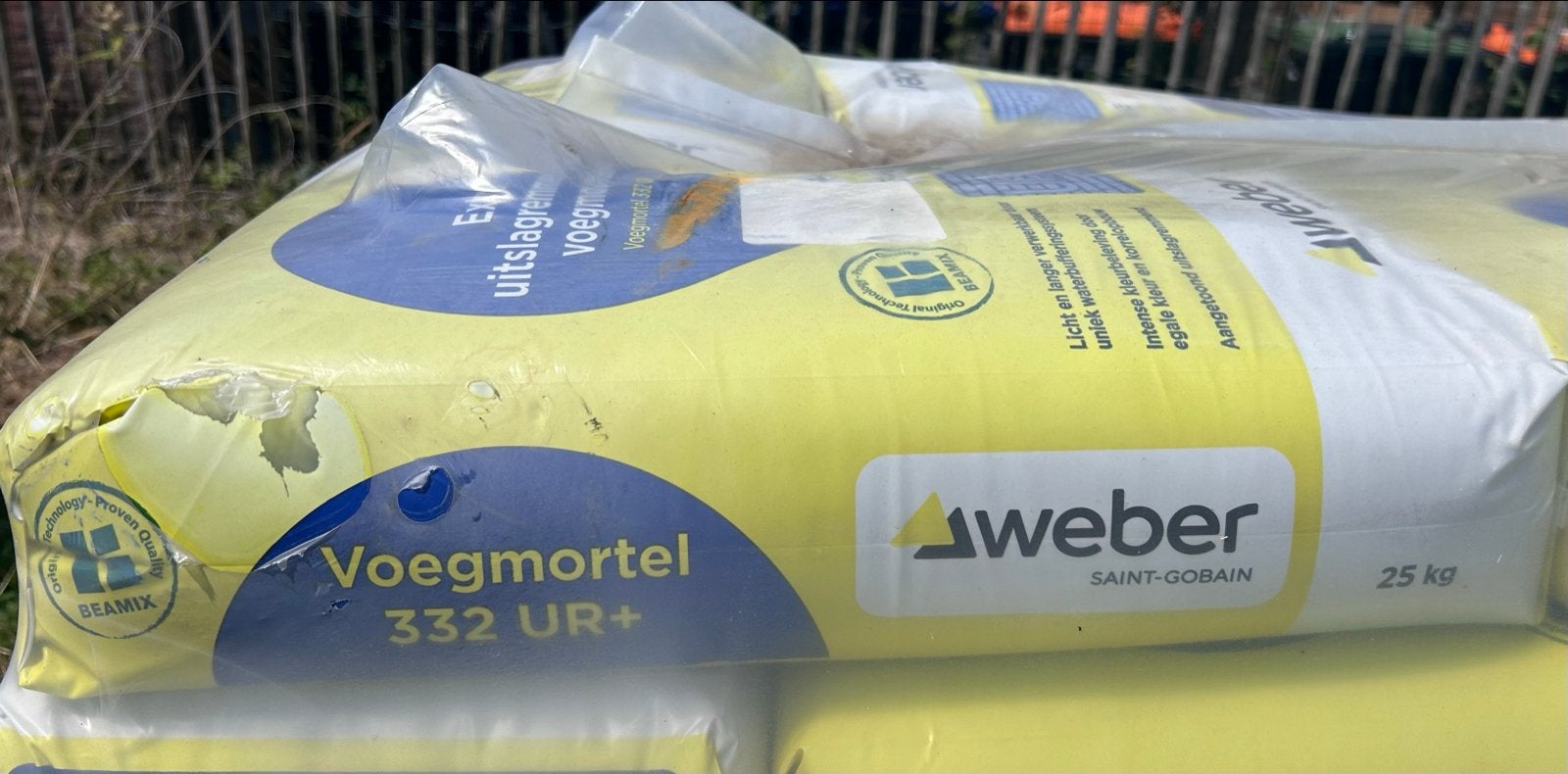 Weber Beamix Voegmortel 332 UR+ 25 kg, Ophalen of Verzenden, Nieuw