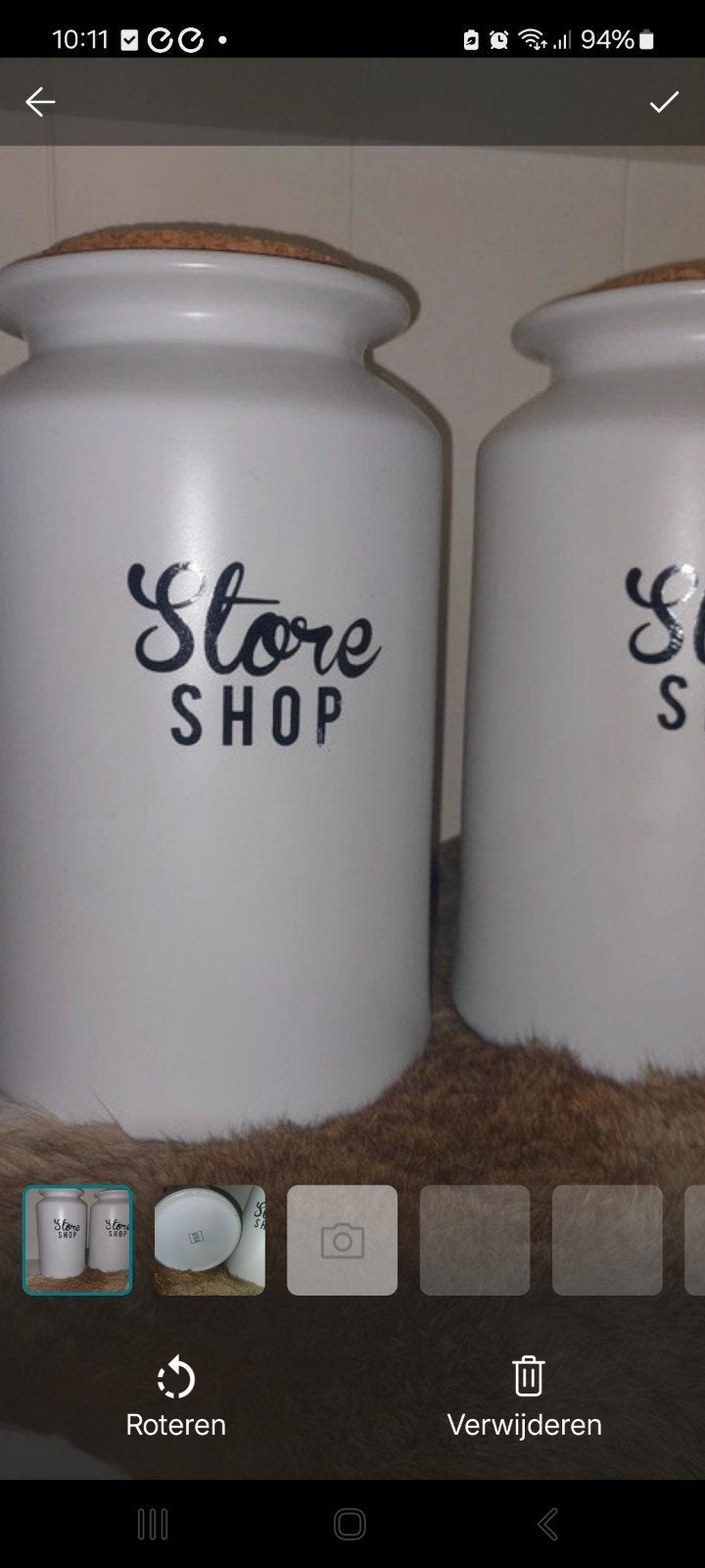Riviera maison storage potten, Ophalen of Verzenden, Zo goed als nieuw, Glas, Pot, Bus of Blik