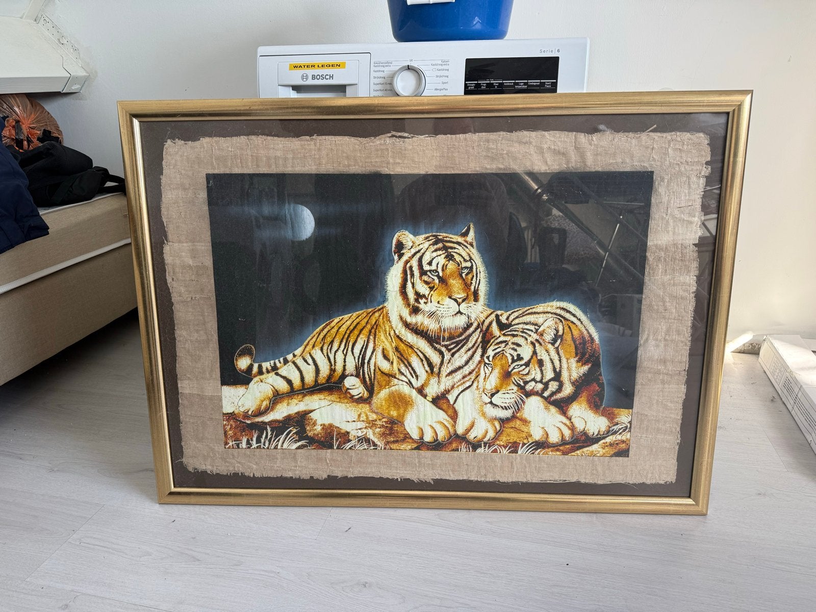 Schilderij in Gouden Lijst, Ophalen, 50 – 75, Zo goed als nieuw, Schilderij