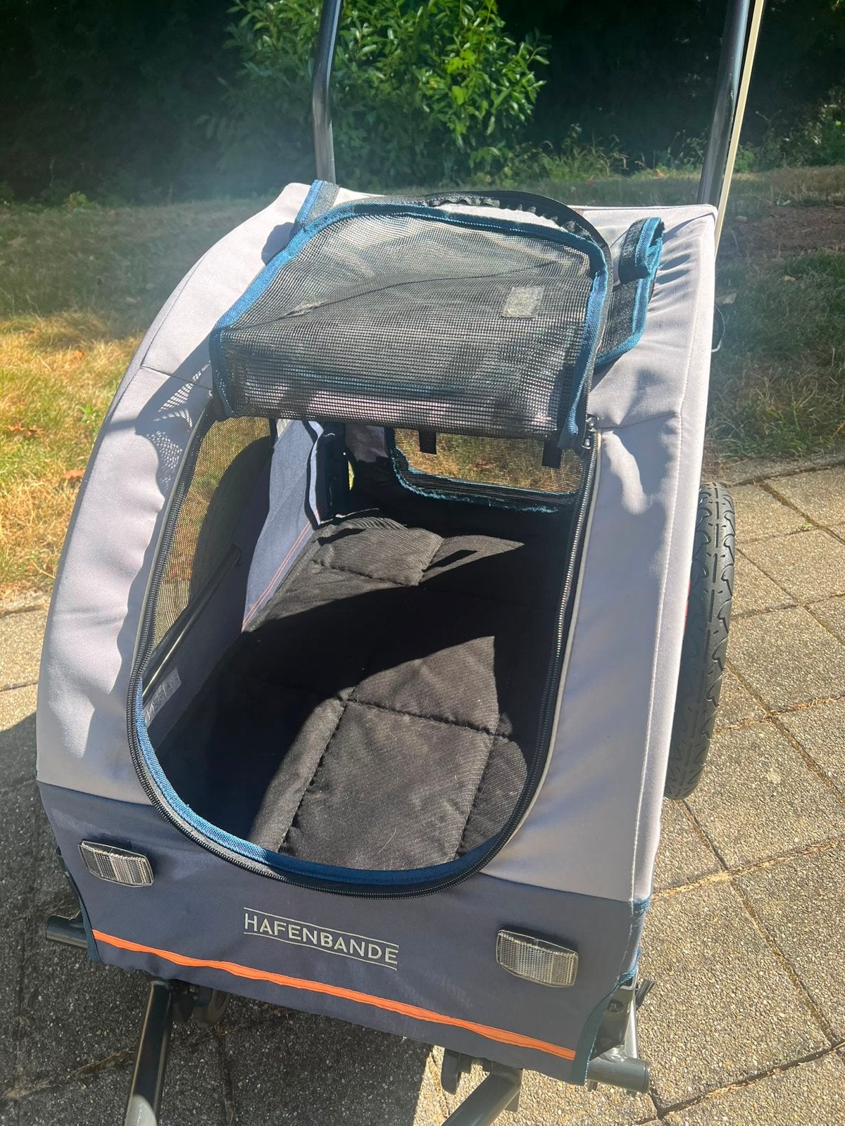 HAFENBANDE Hondenfietskar / Hondenbuggy, Ophalen, Opvouwbaar, 20 tot 40 kg, Zo goed als nieuw