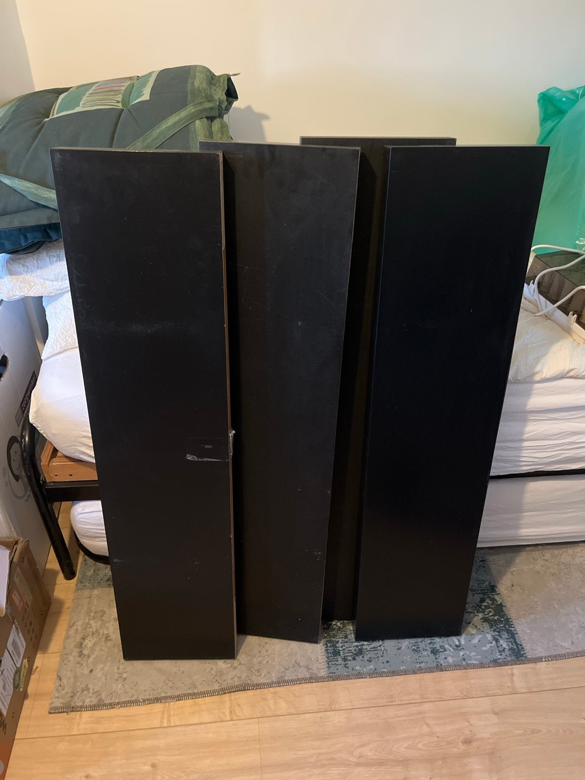 IKEA LACK planken (4 stuks) - Zwart - 110x26cm, Ophalen, Gebruikt