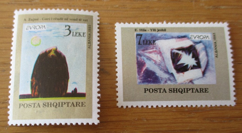 Albanië, serie Verenigd Europa 1993, Verzenden, Overige landen, Postfris