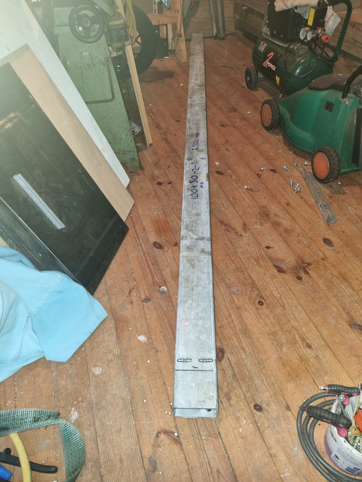 Kokerprofiel 100x50x2 mm, 2900 mm lang, Ophalen of Verzenden, Gebruikt, IJzer