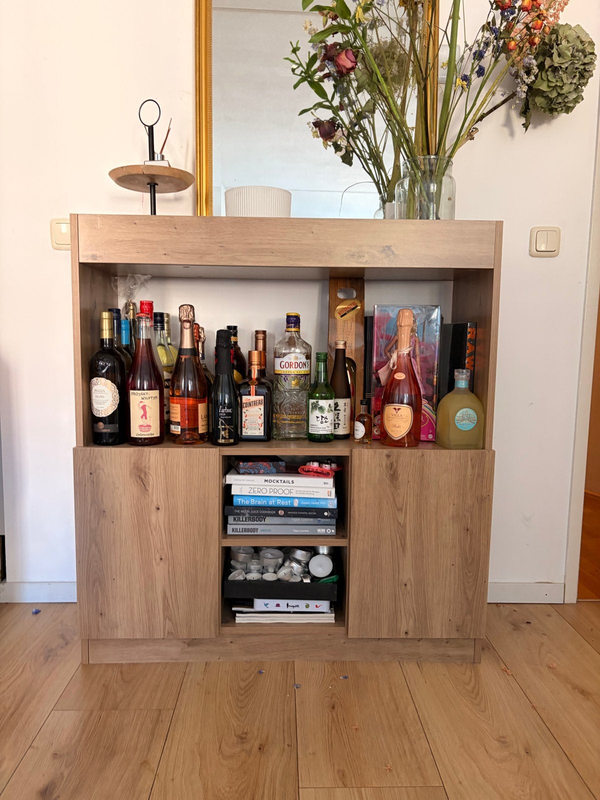 Stijlvol Kastje - Houtlook - 100x31x92 cm, Huis en Inrichting, Kasten | Overige, Ophalen, Gebruikt