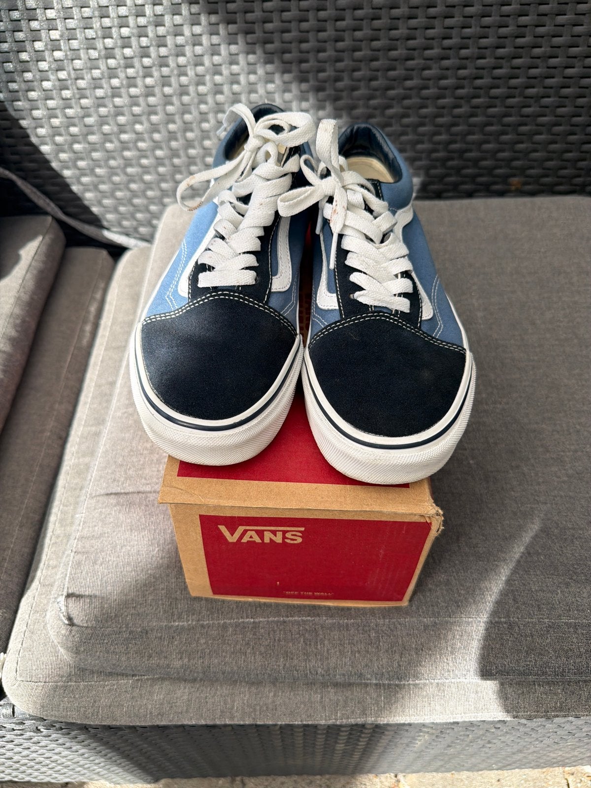 Vans Old Skool Sneakers - Blauw/Zwart, Ophalen of Verzenden, Nieuw, Blauw, Sneakers of Gympen