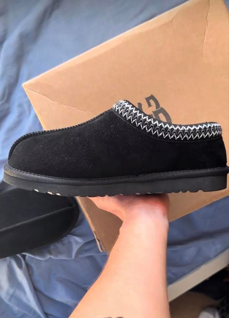 Nieuwe UGG Tasman pantoffels - Maat 39, Ophalen of Verzenden, Nieuw, Zwart, Pantoffels of Sloffen