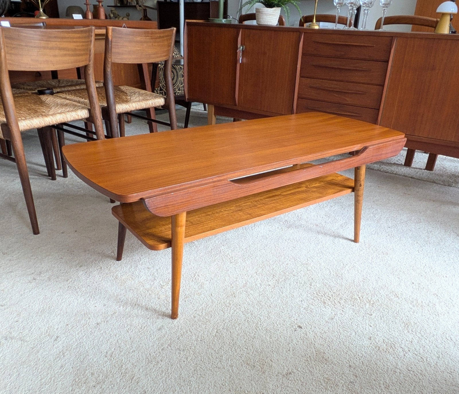 Vintage retro salontafel, Ophalen