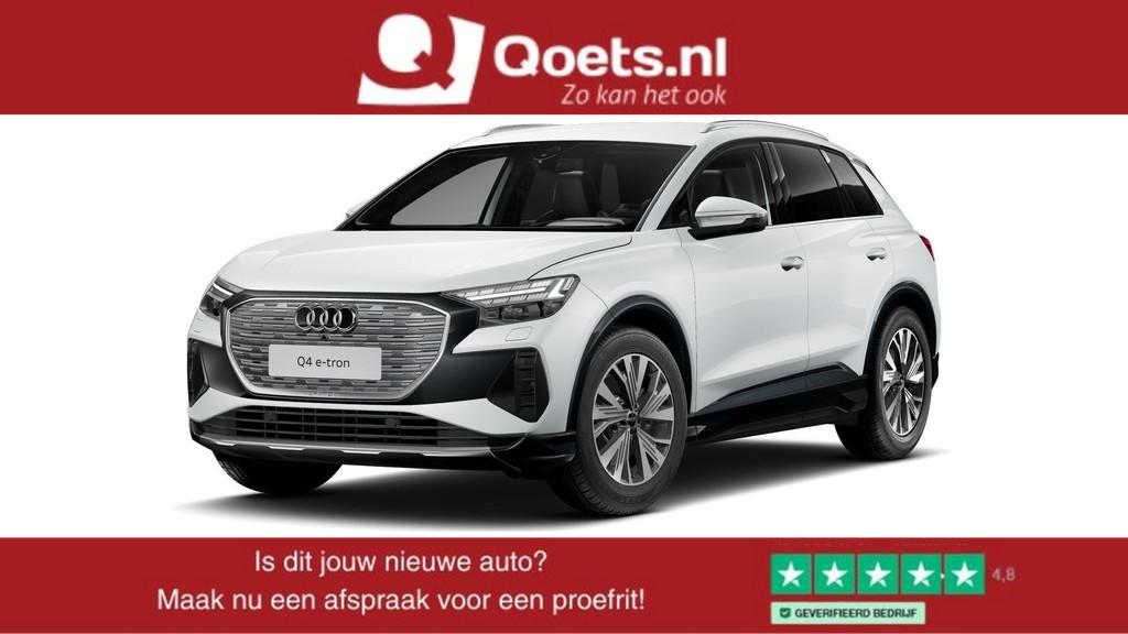 Audi Q4 e-tron 45 quattro Advanced edition 82 kWh S line int, 12 maanden, Stof, Gebruikt, Zwart