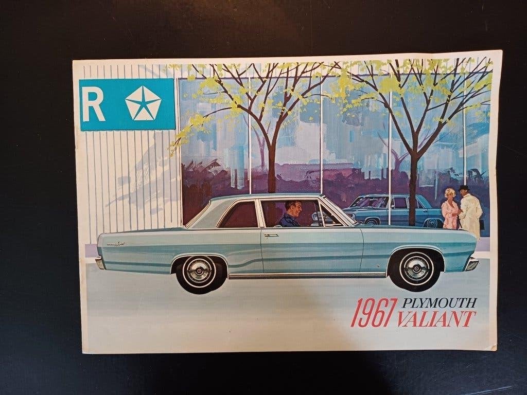 PLYMOUTH VALIANT 1967 brochure folder zeldzaam MOPAR, Ophalen of Verzenden, Zo goed als nieuw, Overige merken