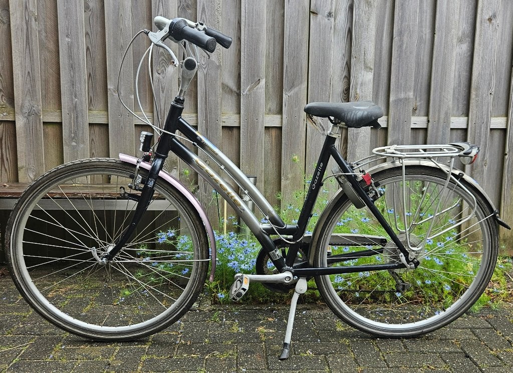 Kleine Gazelle dames stationsfiets 54 cm, 4 nieuwe remblok&, Ophalen, Versnellingen, Gazelle, 53 tot 56 cm