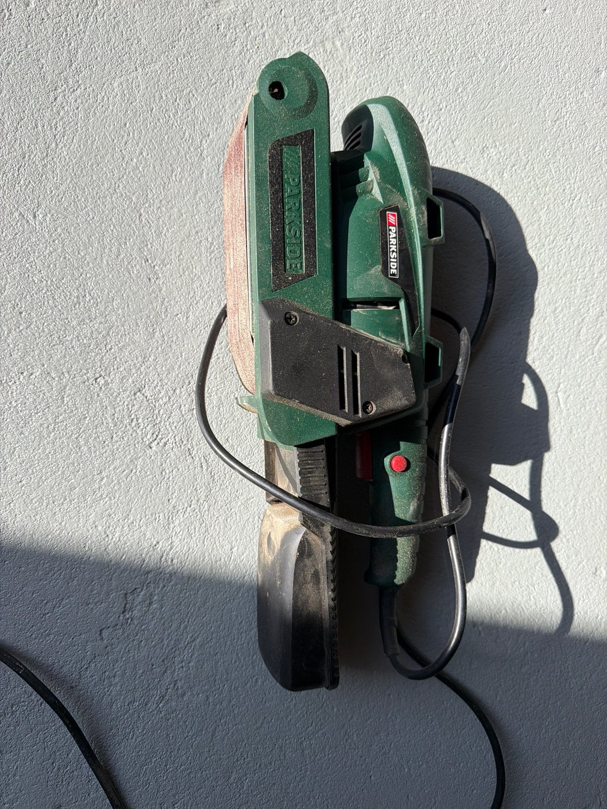 Parkside Bandschuurmachine - Gebruikt, Ophalen of Verzenden, Gebruikt, Minder dan 600 watt, Bandschuurmachine