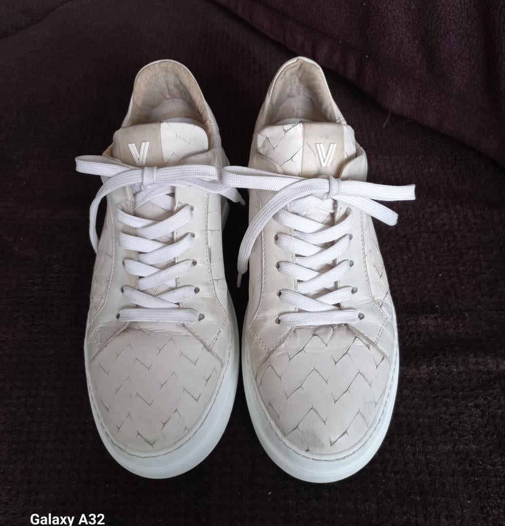 Via Vai leren sneakers van gevlochten leer, maat 38, Kleding | Dames, Schoenen, Via Vai, Wit, Ophalen of Verzenden, Sneakers of Gympen