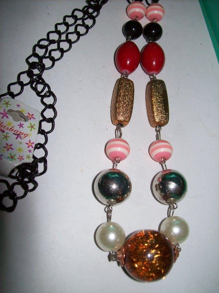 Ketting Meer kleur Mooie Stenen Kralen Fraai model, Sieraden, Tassen en Uiterlijk, Kettingen, Overige kleuren, Verzenden, Nieuw