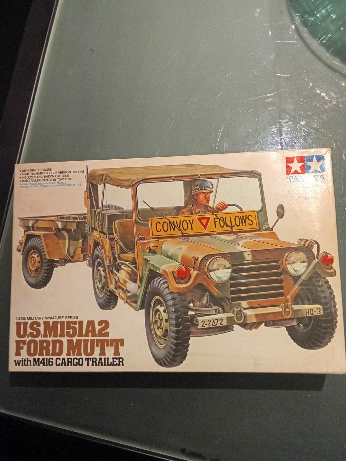 Tamiya U.S. M151A2 Ford Mutt met M416 Cargo Trailer, Auto, 1:32 tot 1:50, Nieuw, Ophalen of Verzenden