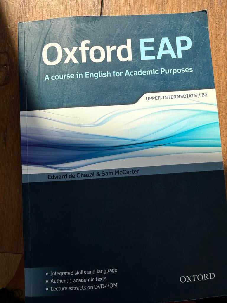 Oxford EAP: English for Academic Purposes (Upper-Intermediat, Ophalen of Verzenden, Alpha, Zo goed als nieuw, HBO