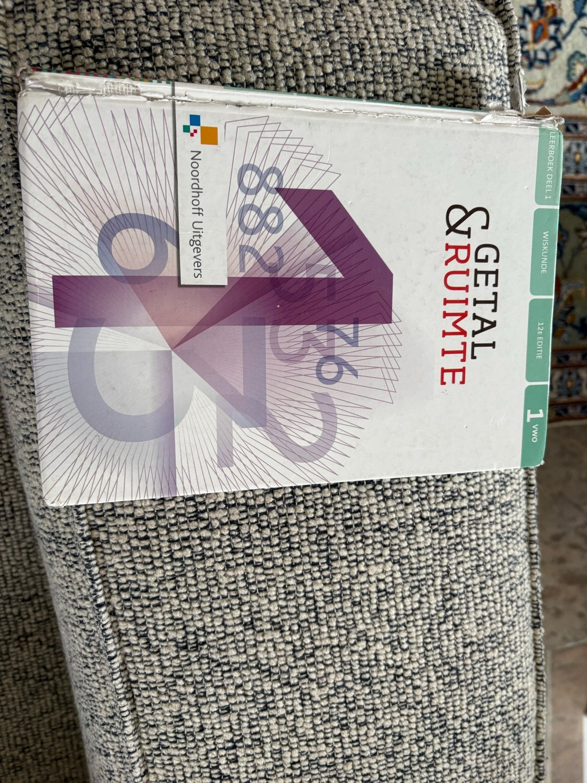 Getal & Ruimte Wiskunde 1 VWO Leerboek Deel 1 Noordhoff, Ophalen, Gelezen, VWO, Wiskunde A