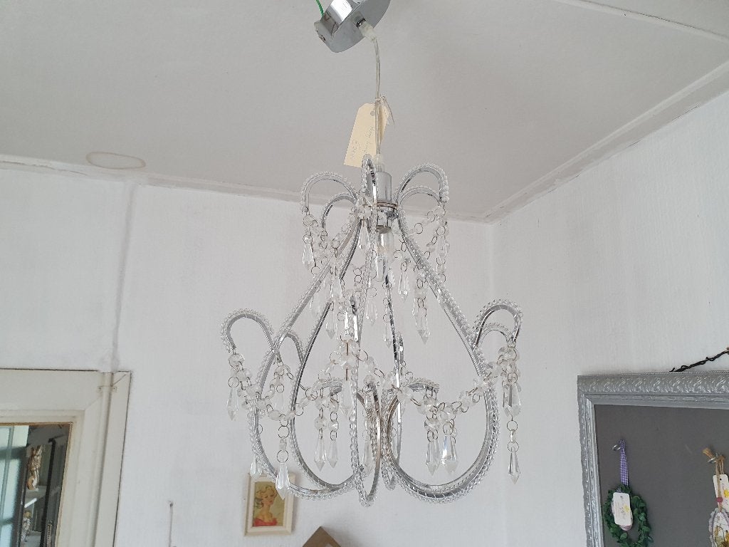 Brocante hanglamp bling, *, Kunststof, Gebruikt, *