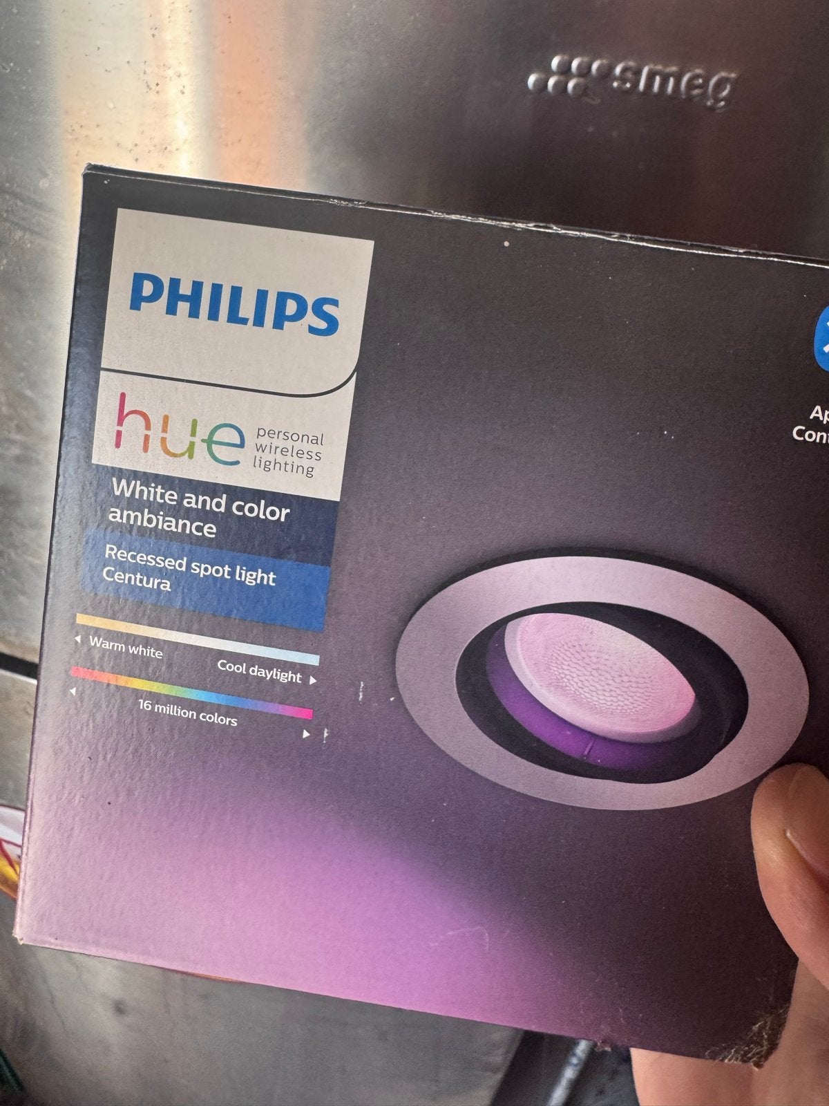 Philips Hue Centura Inbouwspot - White & Color Ambiance, Ophalen of Verzenden, Nieuw, Plafondspot of Wandspot