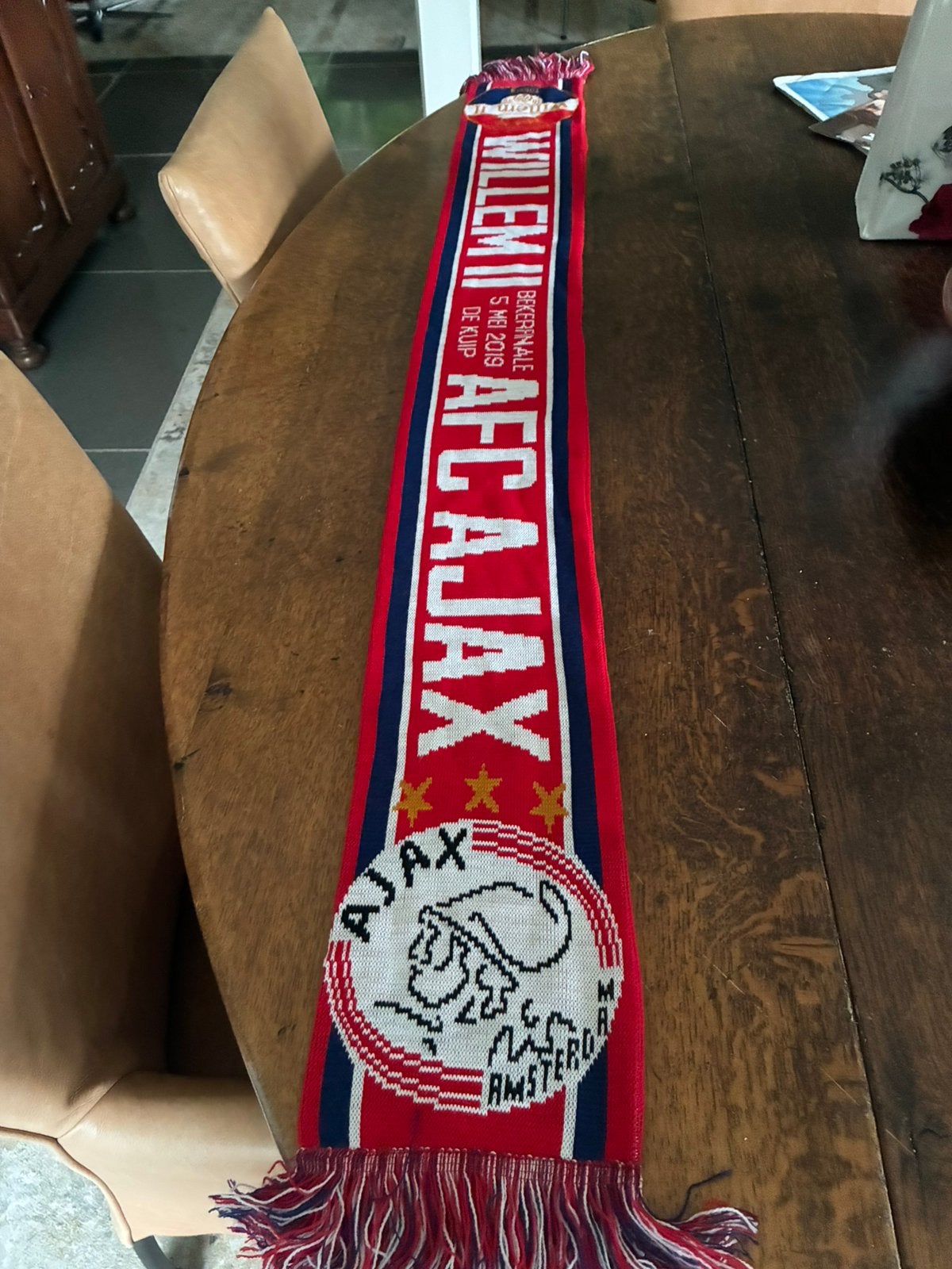 Ajax Willem ll shawl verzamelaar finale KNVB beker 2019, Ophalen of Verzenden