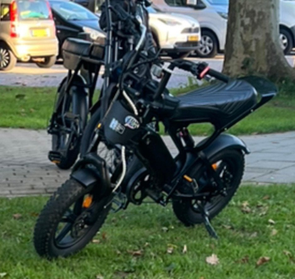 Stoere E-bike met dikke banden, Gebruikt, Minder dan 47 cm, 50 km per accu of meer, Ophalen