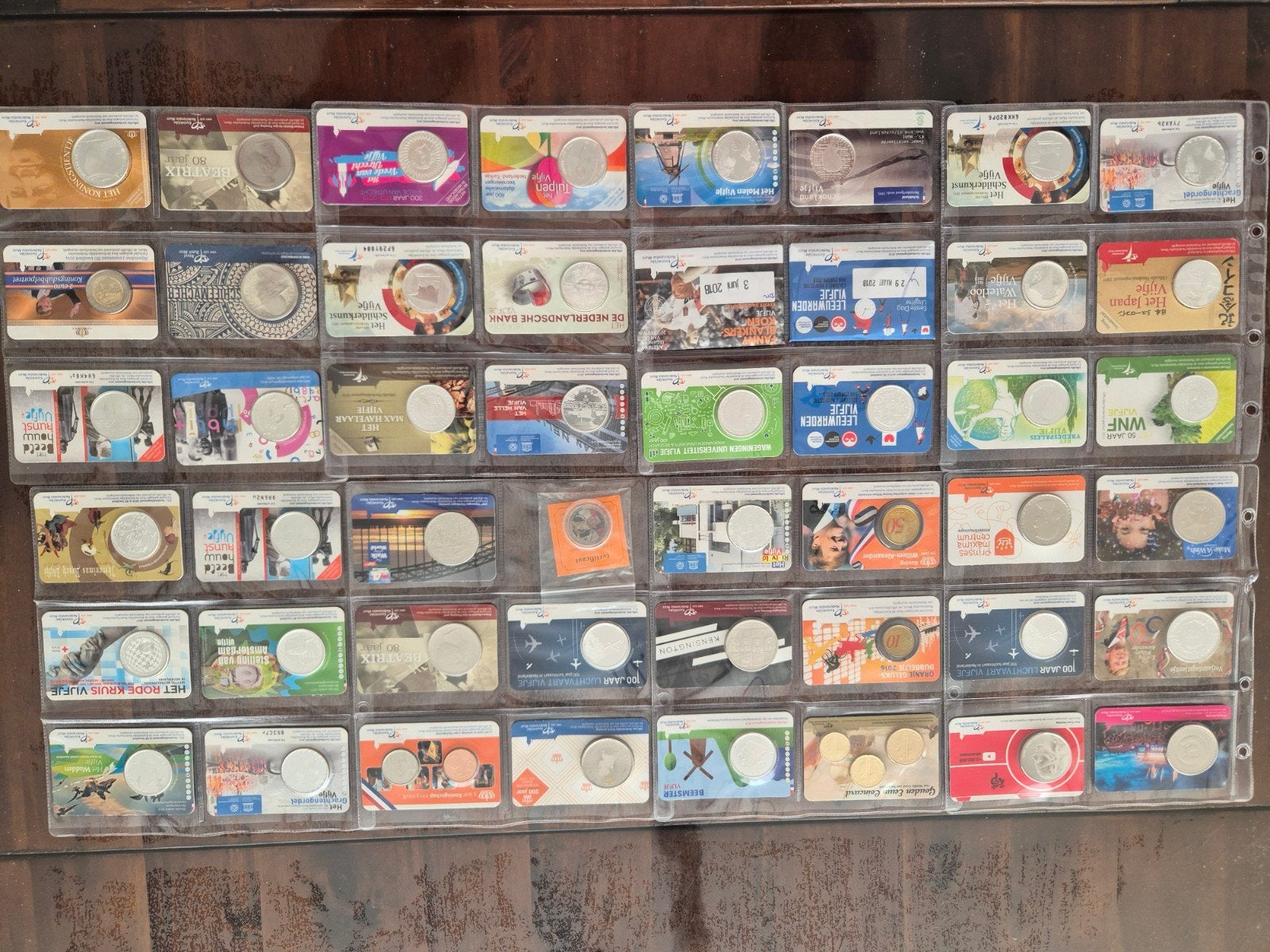 Verzilverde Euromunten & Speciale Uitgaven in Coincards/Map, Setje, Koningin Beatrix, Zilver, Euro's