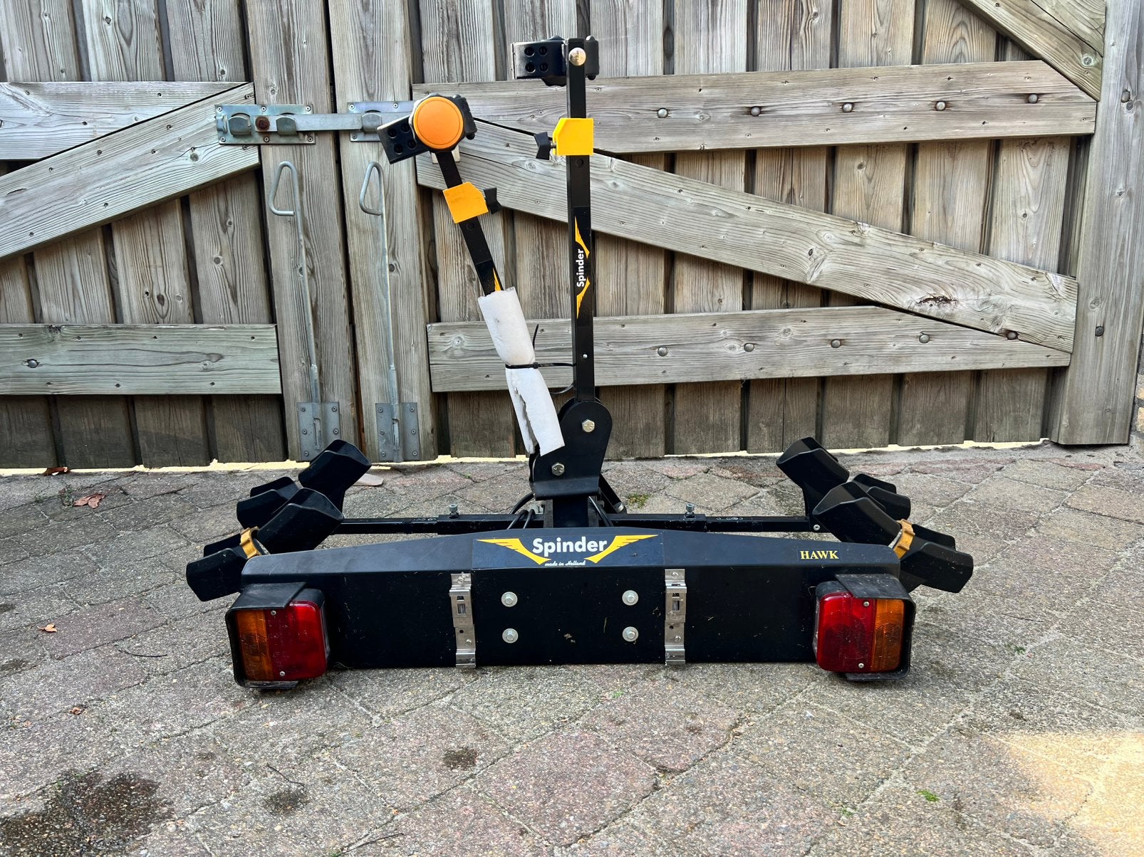 Fietsedrager Spinder, Ophalen, Gebruikt, 2 fietsen, Trekhaakdrager