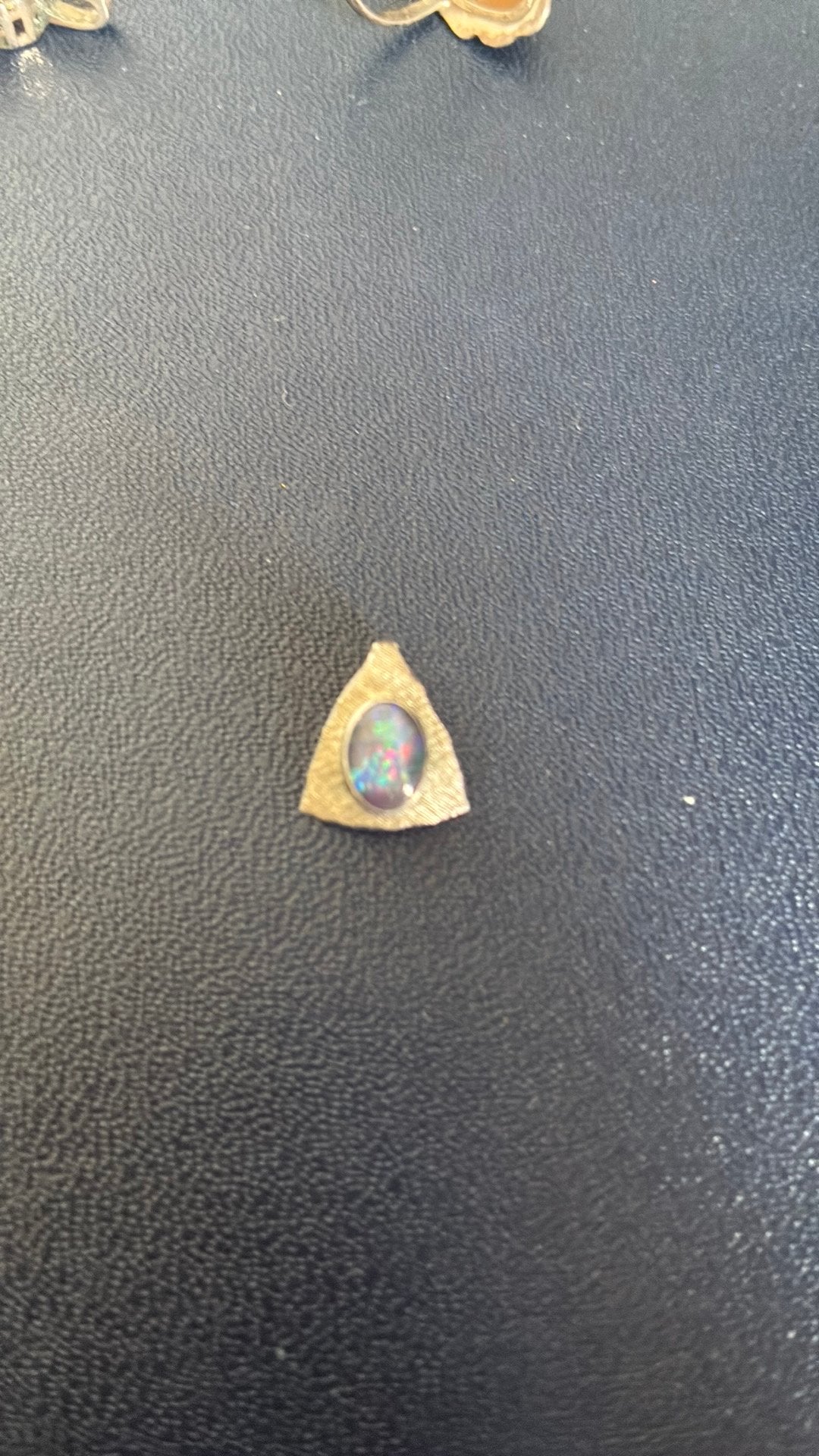 Zilver hanger gekeurd met opaal steen?, Ophalen of Verzenden, Gebruikt, Zilver, Zilver