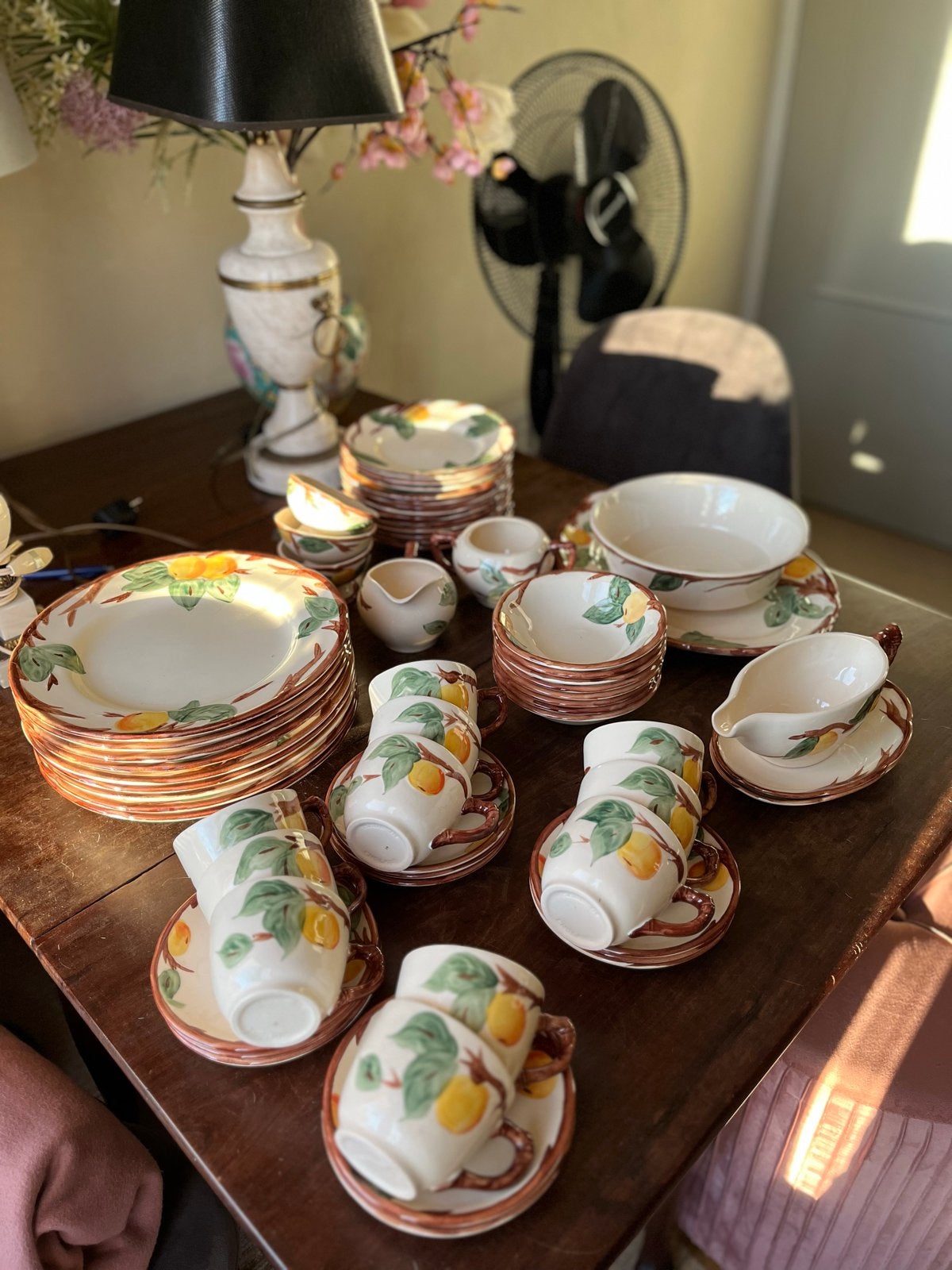 Johnson Brothers Peach Tree servies - Vintage, Ophalen, Gebruikt, Overige merken, Keramiek