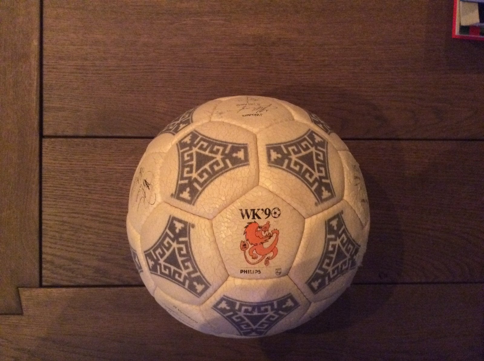 WK’90 bal nederlands elftal met handtekeningen, Verzamelen, Ophalen of Verzenden, Overige binnenlandse clubs, Overige typen