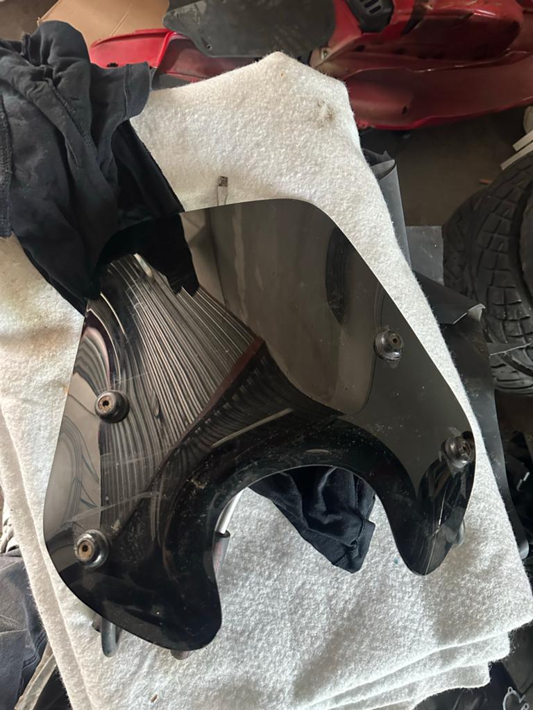 Windscherm voor Piaggio Zip - Zwart, Fietsen en Brommers, Brommeronderdelen | Scooters, Ophalen of Verzenden, Zo goed als nieuw