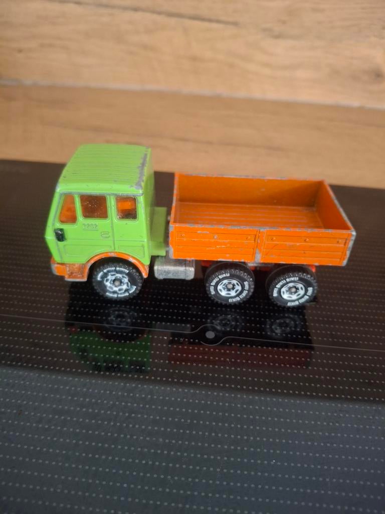 Vintage Matchbox Mercedes Benz 2232 Kiepwagen, Ophalen of Verzenden, Gebruikt