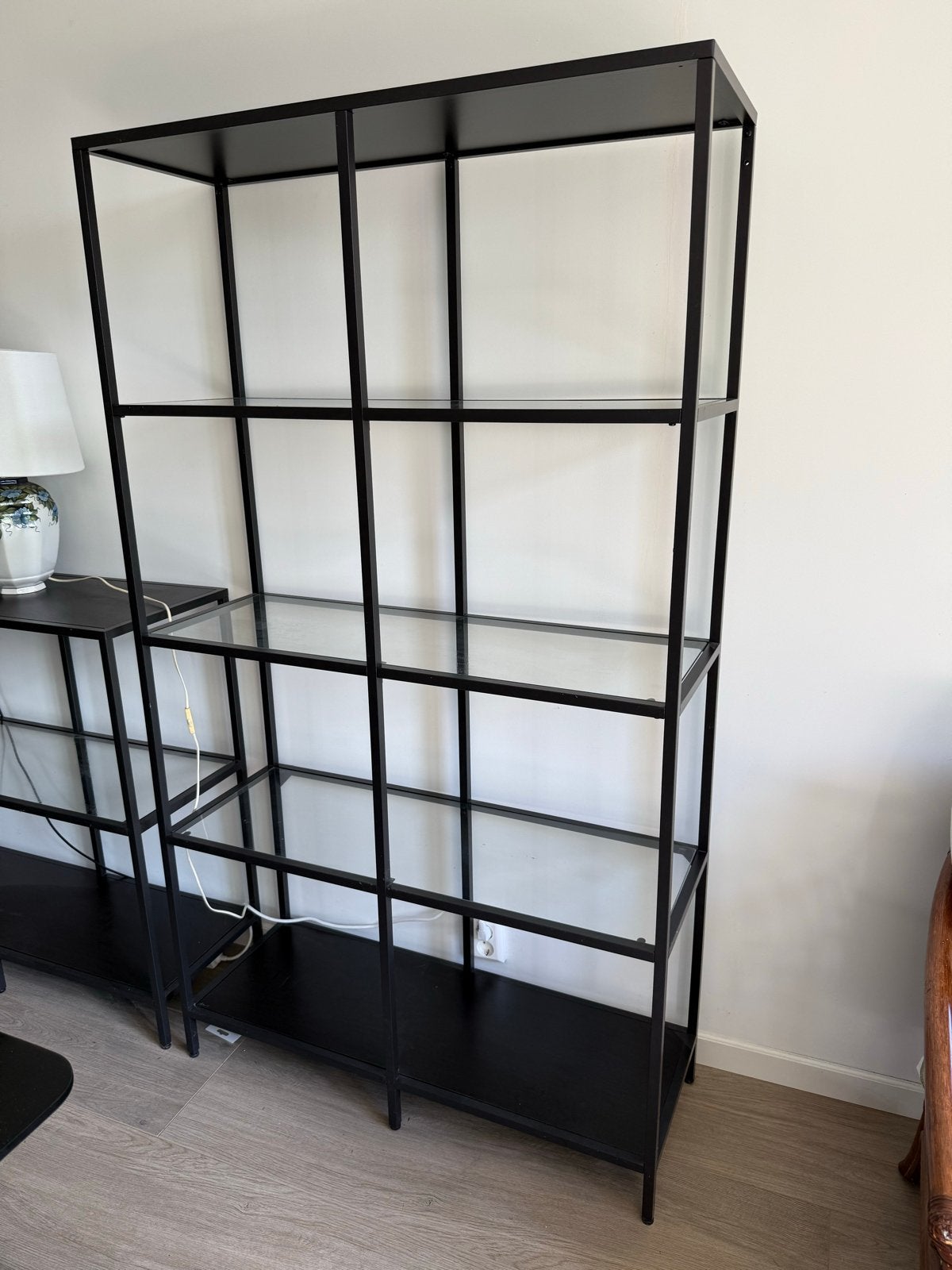 Zwart metalen kasten Ikea Vittsjo serie, Ophalen, Met plank(en), 200 cm of meer, 50 tot 100 cm