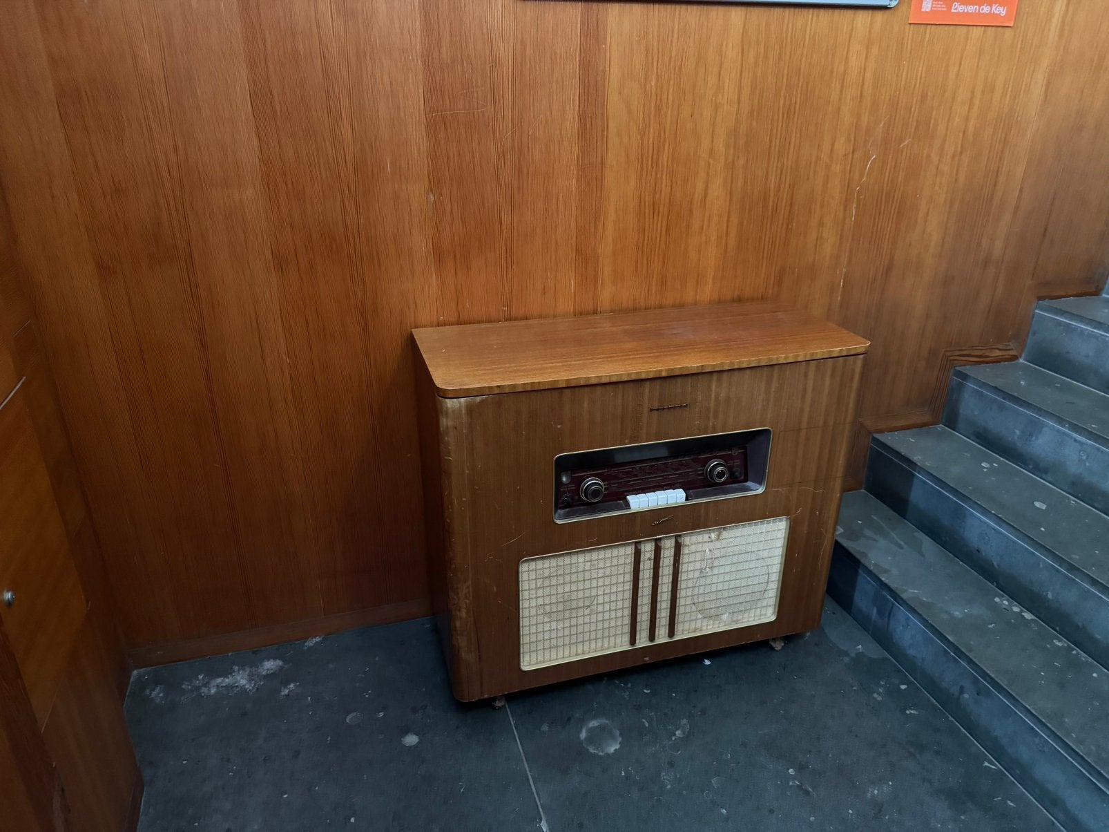 Radiomeubel vintage 1950 Philips, Ophalen of Verzenden