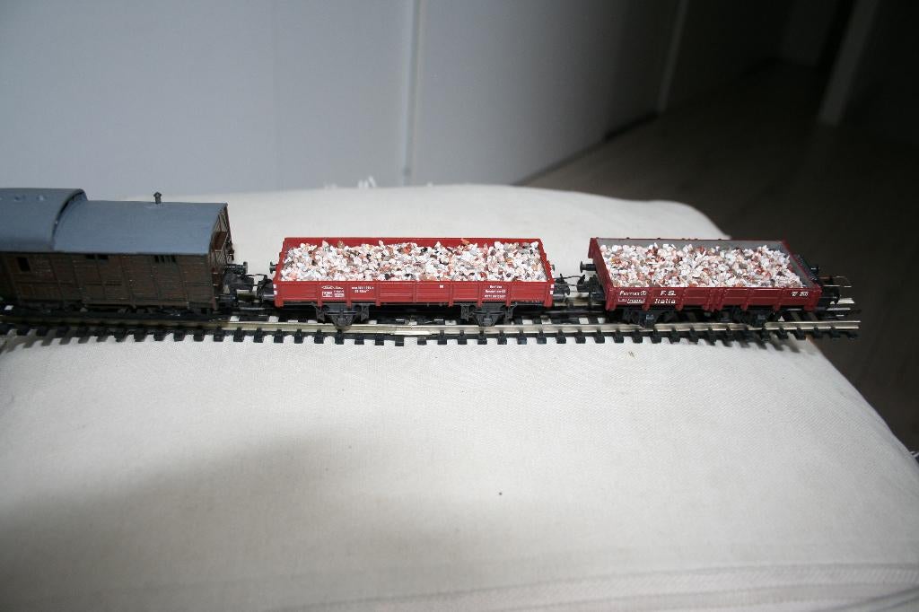 trix express steenslag wagons, Gebruikt, Gelijkstroom, Trix, Wagon