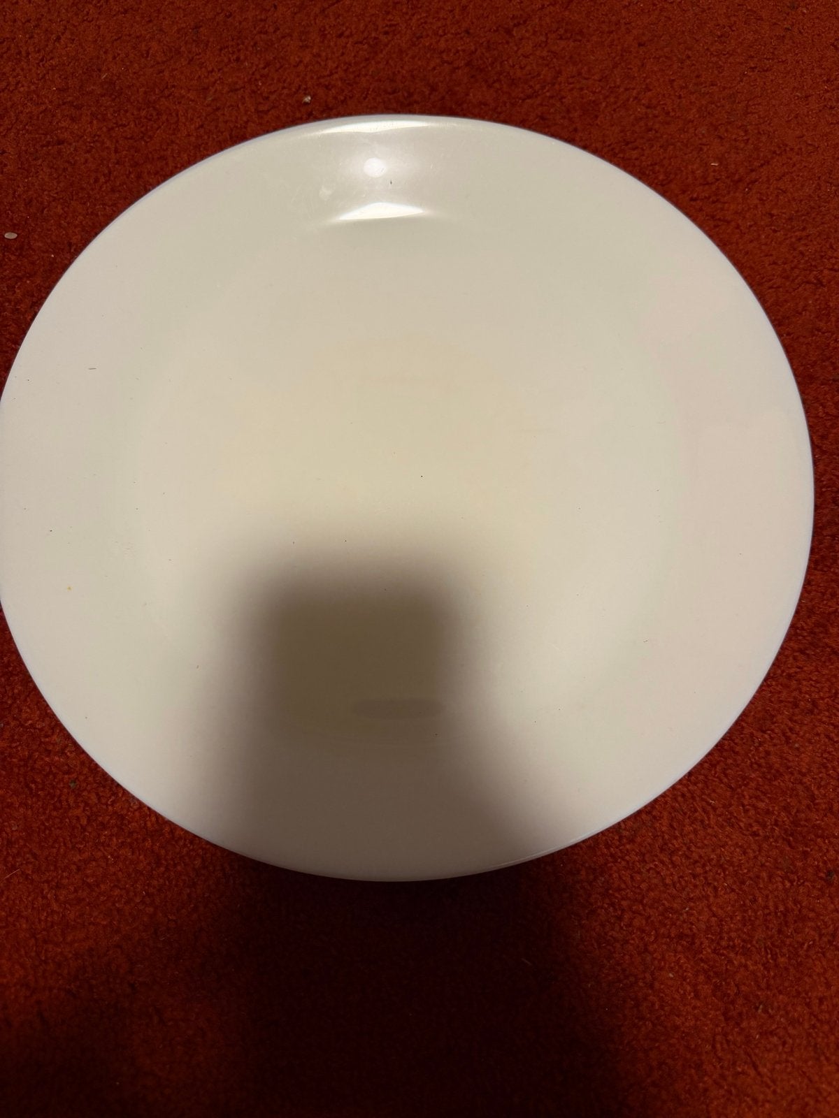 Wit bord - Gebruikt, Huis en Inrichting, Keuken | Servies, Gebruikt, Keramiek, Ophalen of Verzenden, Bord(en)