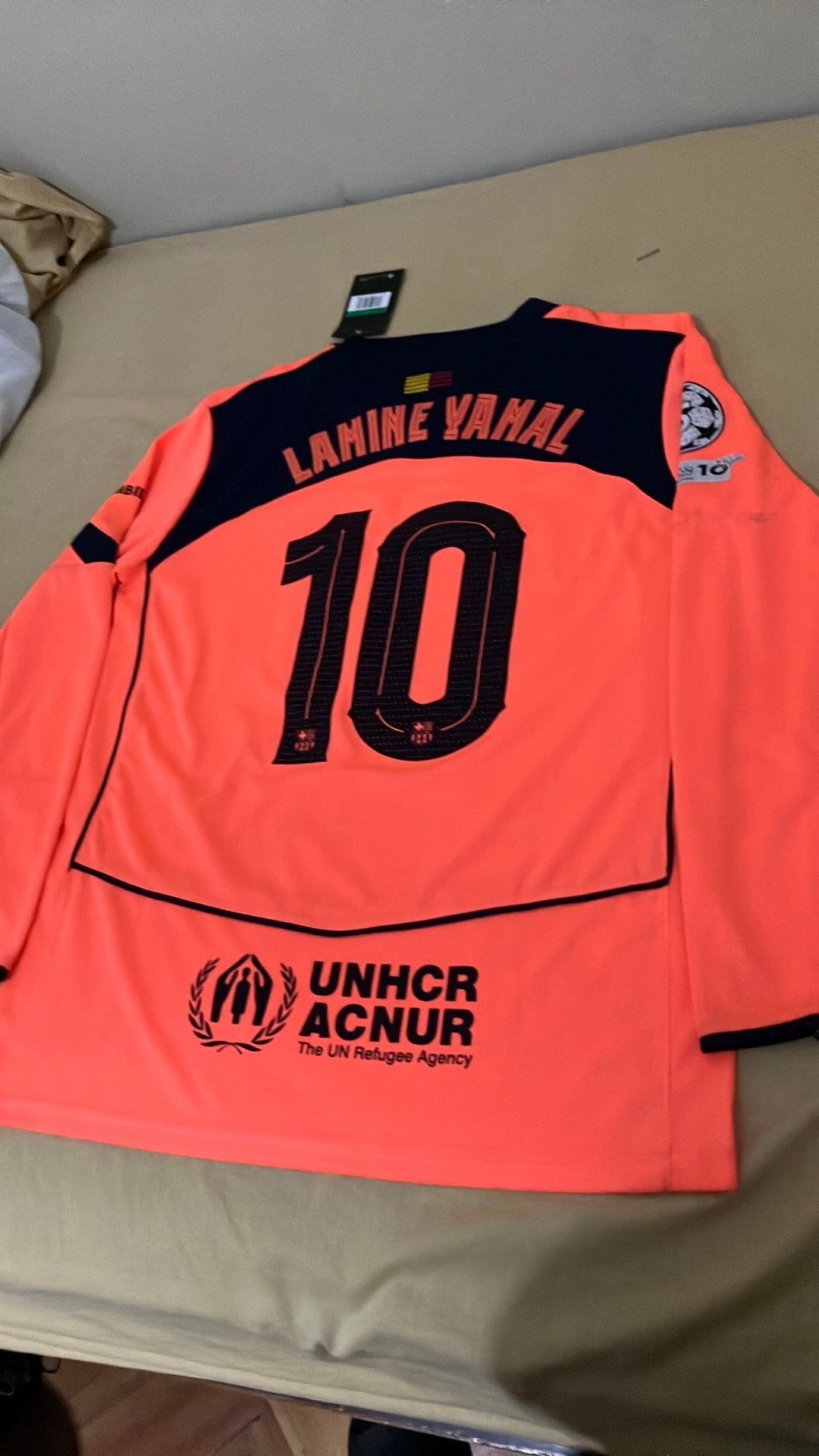 Lamine yamal shirt, Kleding | Heren, Oranje, Zo goed als nieuw, Voetbal, Verzenden