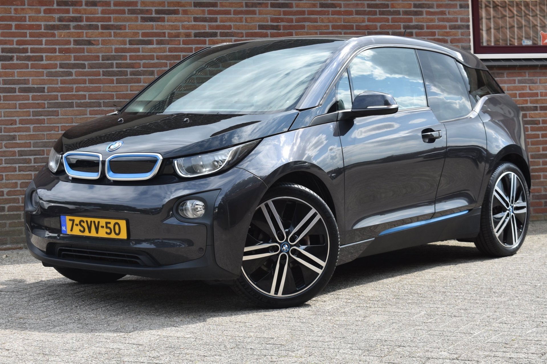 BMW I3 Basis Comfort 22 kWh SOH 75,8% '13 Navi Clima Cruise, Auto's, Automaat, Gebruikt, Beige, 4 stoelen