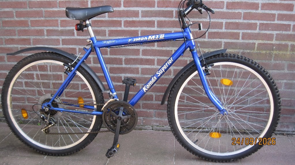Komda Superior MTB 18 Speed - Blauw, Gebruikt, Geen vering, 53 tot 57 cm, Ophalen