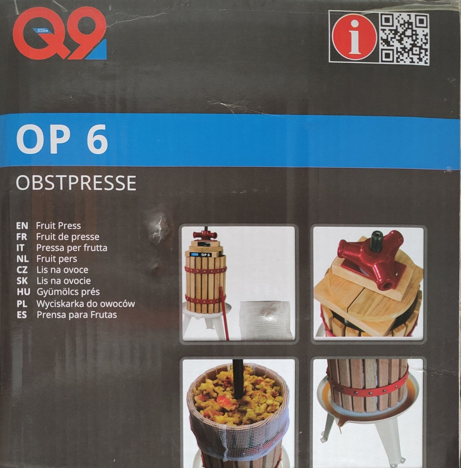 Gude OP 6 Fruitpers - Obstpresse, Ophalen, Zo goed als nieuw