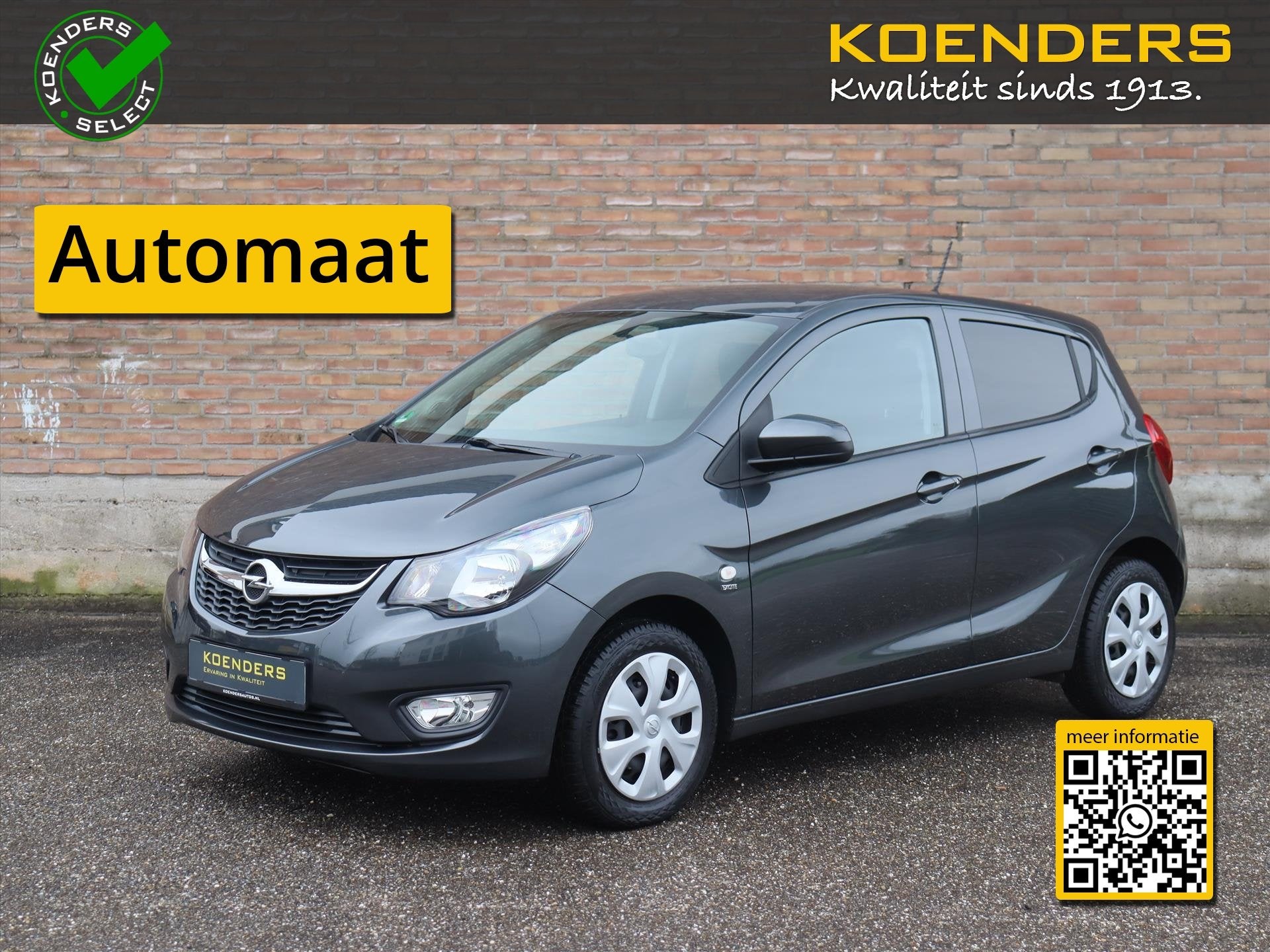 Opel Karl 1.0 75pk Edition AUTOMAAT /LAGE KM STAND, Auto's, Automaat, Stof, Gebruikt, Bedrijf