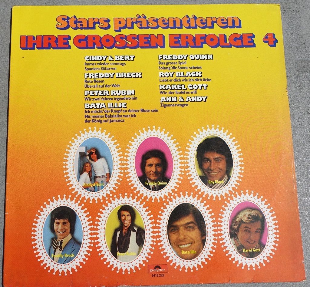 Stars präsentieren Ihre Grossen Erfolge 4 LP (Polydor 1977), Cd's en Dvd's, LP, Zo goed als nieuw, 12 inch, Fotohoes