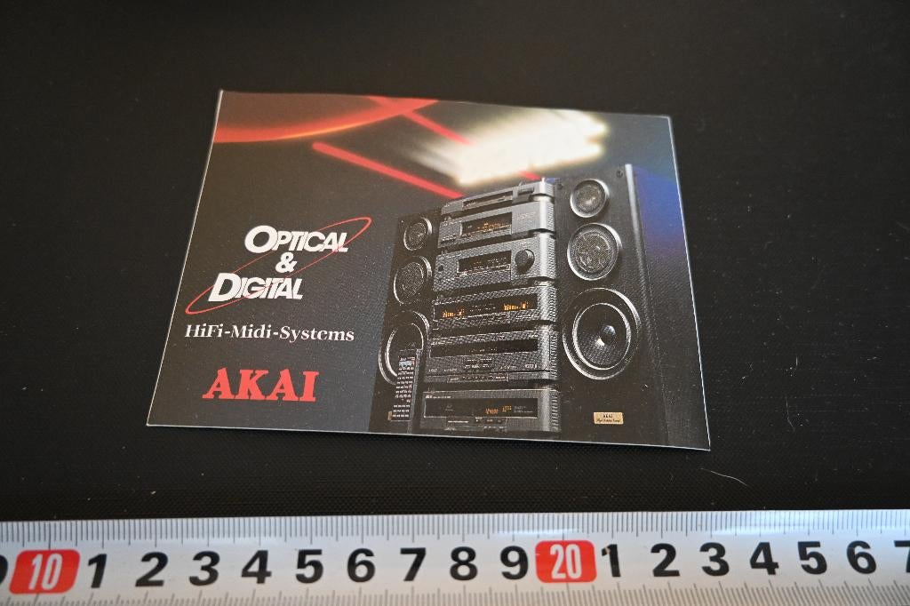 sticker AKAI optical & Digital HiFi Midi Systems, Ophalen, Zo goed als nieuw, Sticker