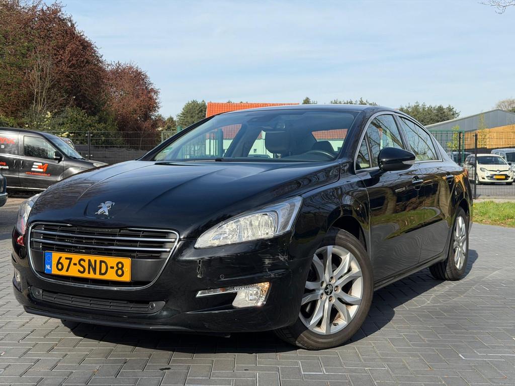 Peugeot 508 1.6 THP Allure/Automaat/Clima/Cruise/Leer/PDC/Lm, Auto's, Euro 5, Gebruikt, Leder en Stof, Zwart