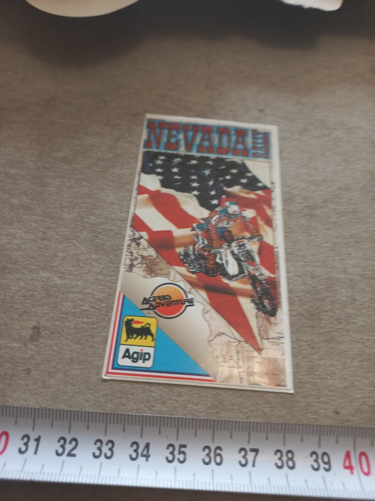 Vintage Nevada Agip Acerbis Adventure Sticker, Verzamelen, Ophalen of Verzenden
