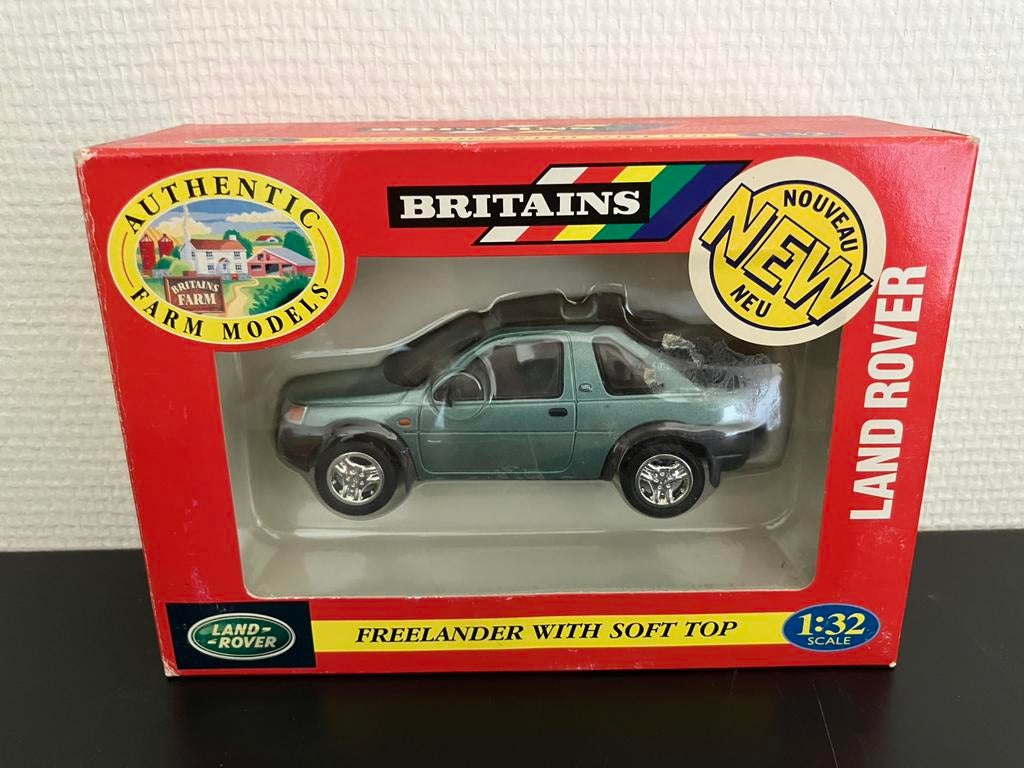 freelander with soft top britains 1:32, Ophalen of Verzenden, Zo goed als nieuw, Tractor of Landbouw, Britains