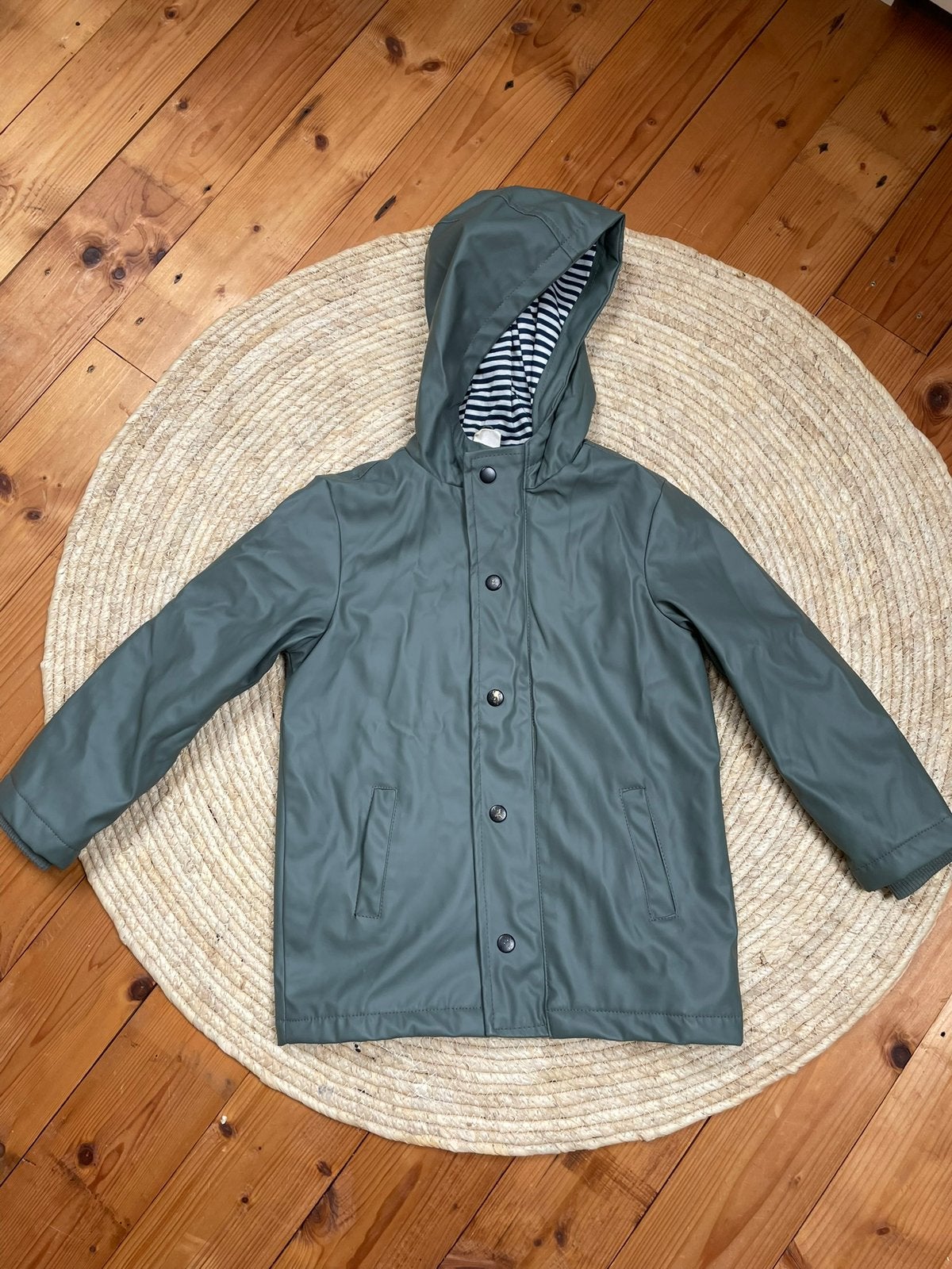 Regenjas jongen groen 110/116, Verzenden, Gebruikt, Jongen, Jas
