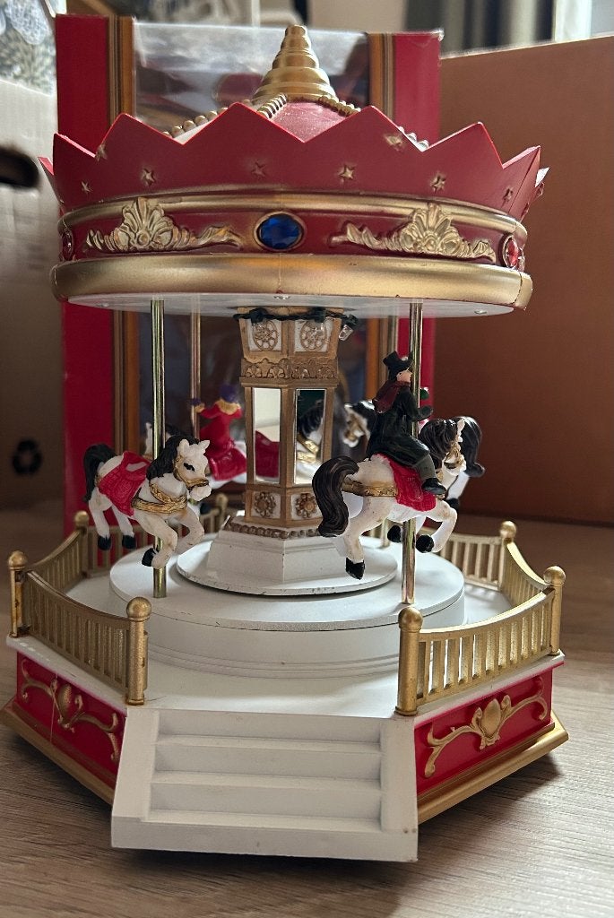 Kerstminiatuur draaimolen, Ophalen, Zo goed als nieuw