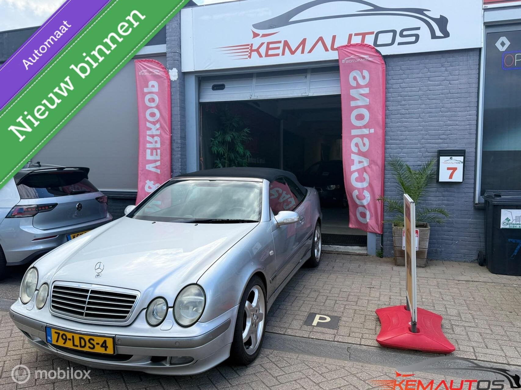 Mercedes CLK-klasse Cabrio 320 v6Elegance, Auto's, Achterwielaandrijving, Gebruikt, 1595 kg, Cabriolet
