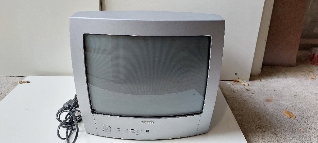 Kleine Vestel kleuren TV diagonaal circa 35 tot 37 cm, Overige merken, Gebruikt, 50 Hz, Ophalen of Verzenden