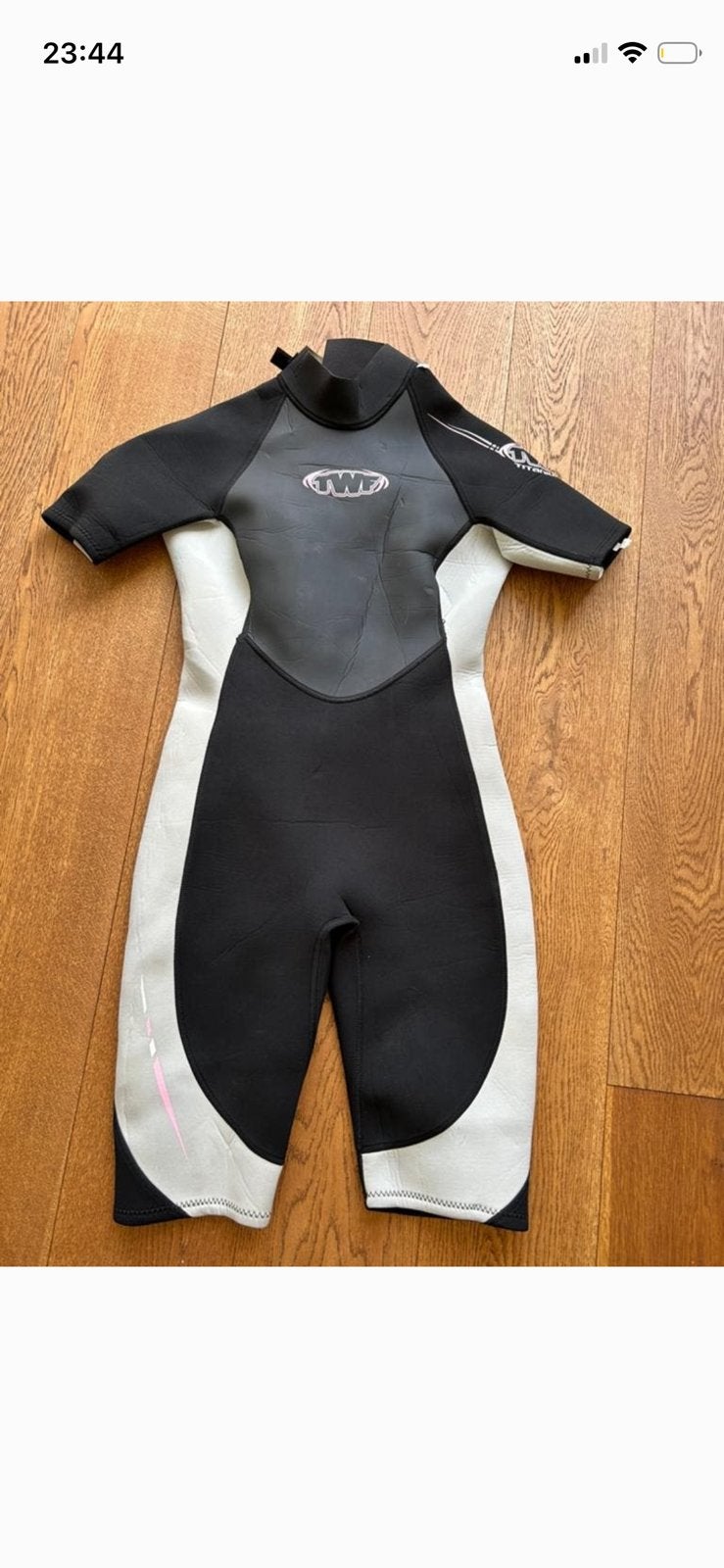 Korte wetsuit mt 16, Ophalen of Verzenden, Zo goed als nieuw, Dame, Wetsuit